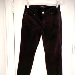 Skinny Fit Black Velvet Sexy Pants